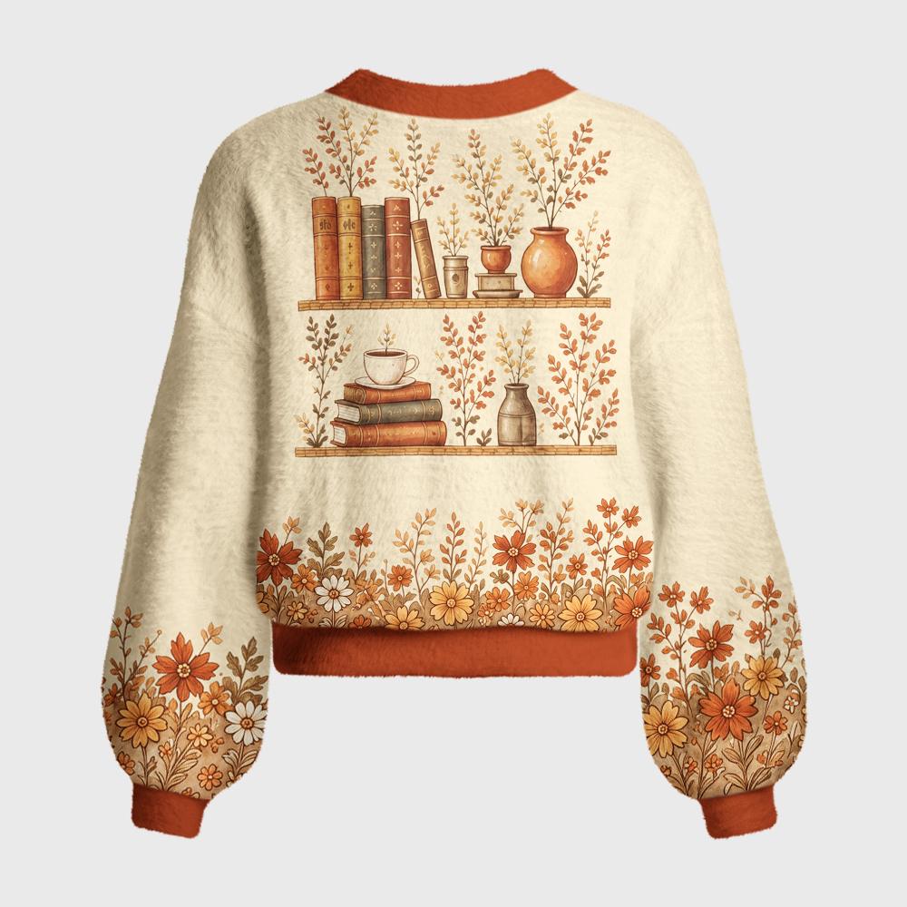Pagewings Bookish Vibe Women's Cardigan Sweater