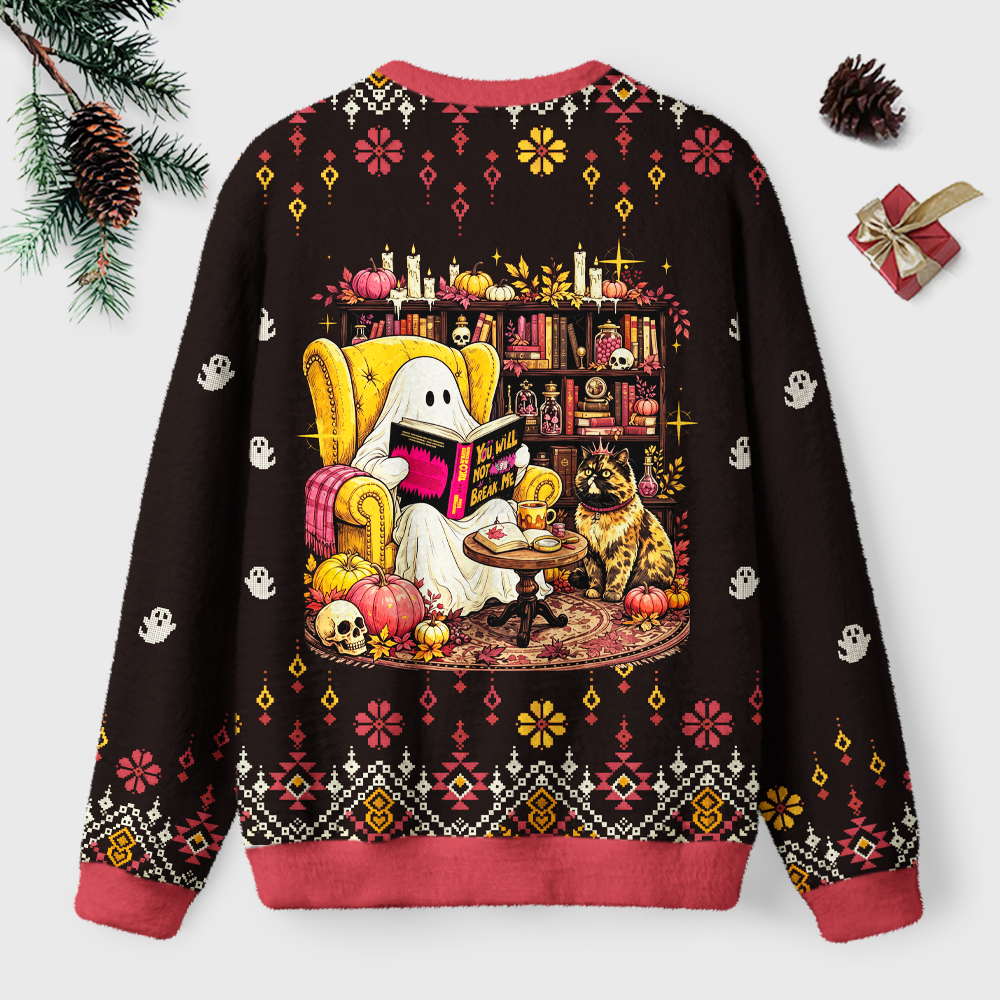 Pagewings Sci Fi Book Lover Unisex Ugly Light Knit Sweatshirt