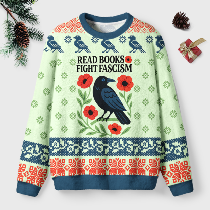 Pagewings Unisex Rockstar Librarian Ugly Light Knit Sweatshirt