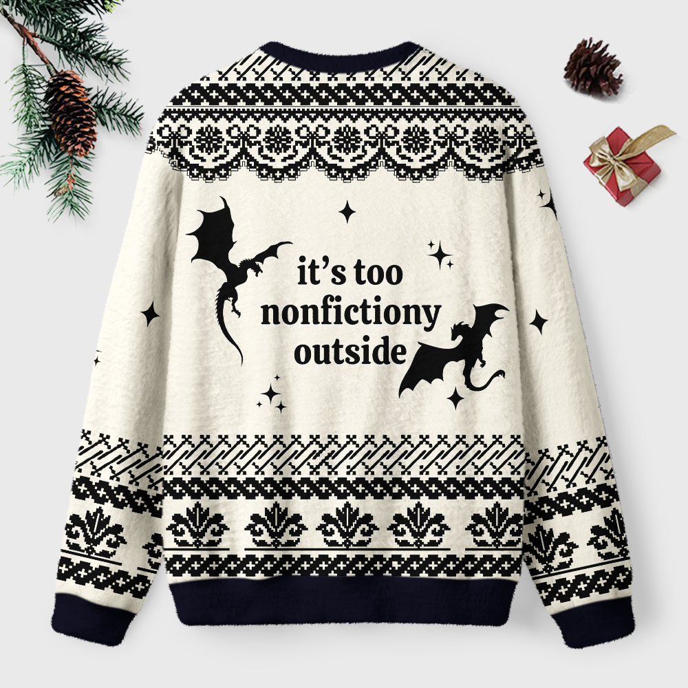 Pagewings Fantasy Graphic Unisex Ugly Light Knit Sweatshirt