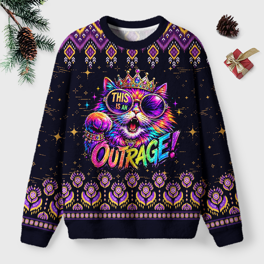 Pagewings Sci Fi Book Lover Unisex Ugly Light Knit Sweatshirt