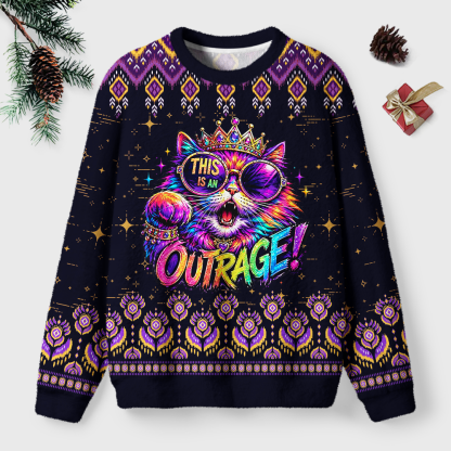 Pagewings Sci Fi Book Lover Unisex Ugly Light Knit Sweatshirt