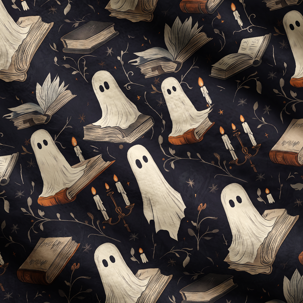 Pagewings Ghosts Love Reading Women's Cardigan Sweater