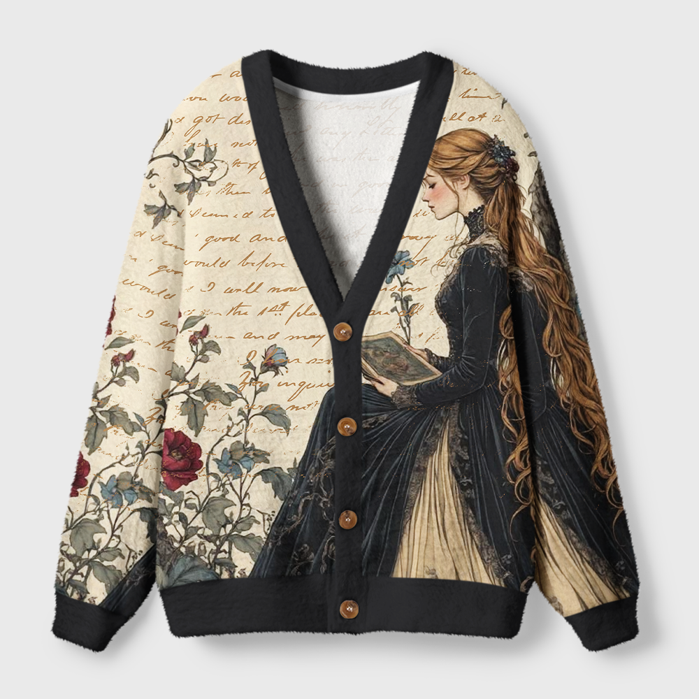 Pagewings Book Lover Light Knit Unisex Cardigan Sweaters