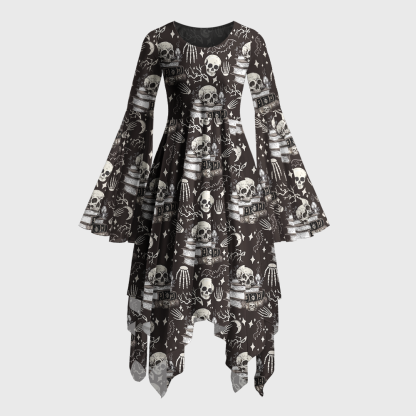Pagewings Never Die Bell Sleeve Dress