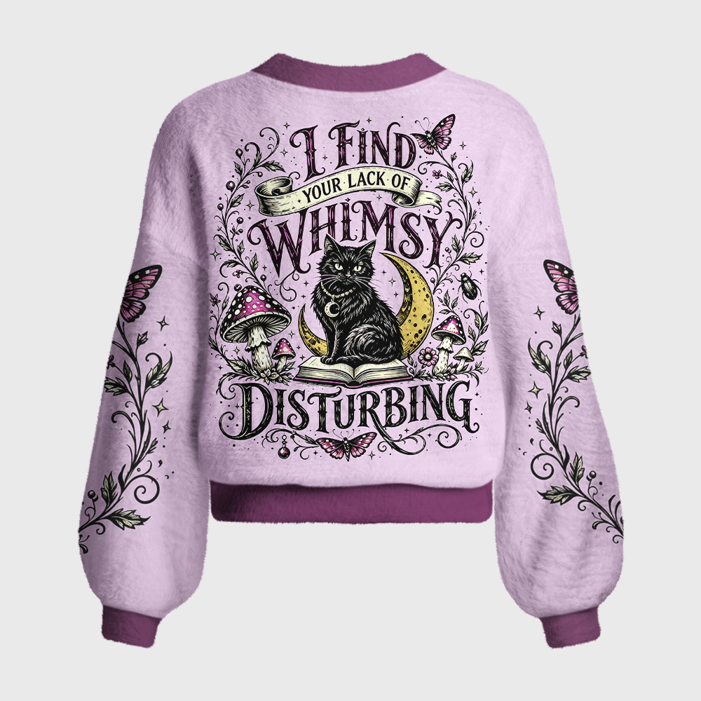 Pagewings I Find Your Lack Of Whimsy Disturbing Women's Cardigan Sweater