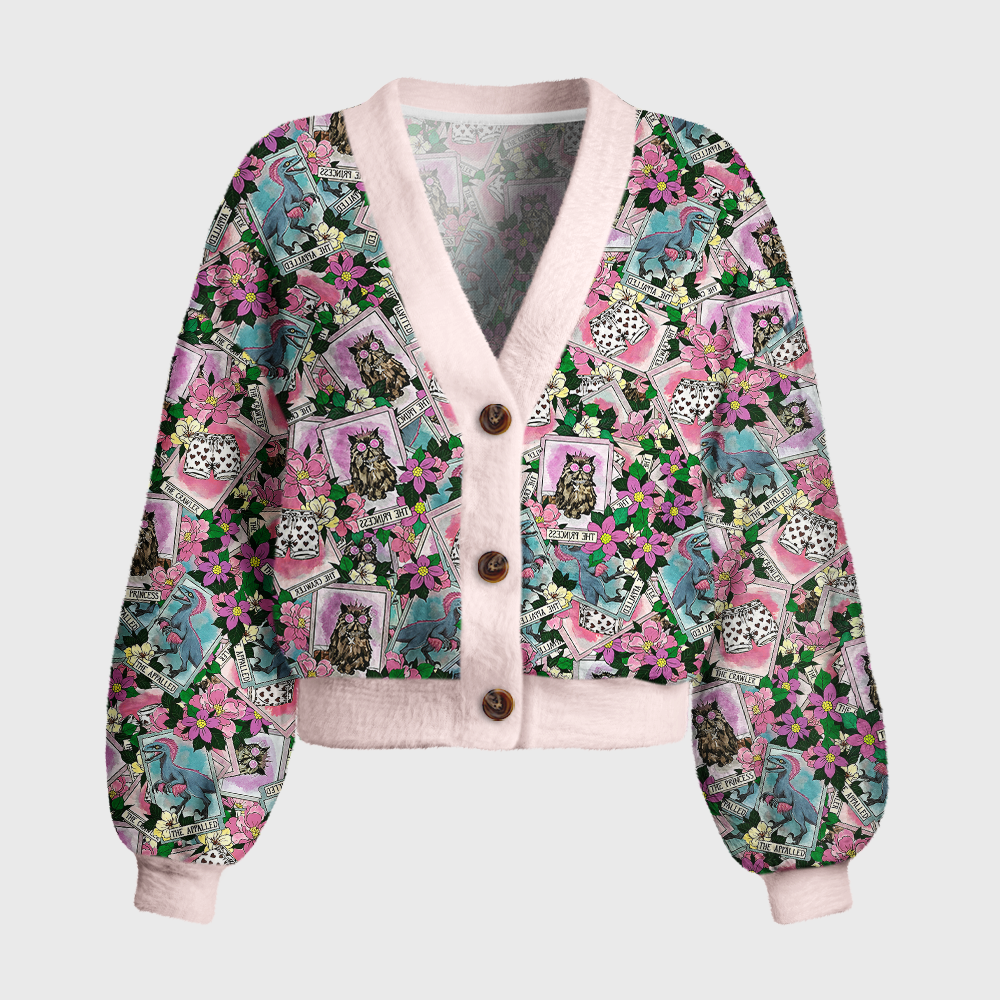 Pagewings Sci Fi Book Lover Women's Cardigan Sweater