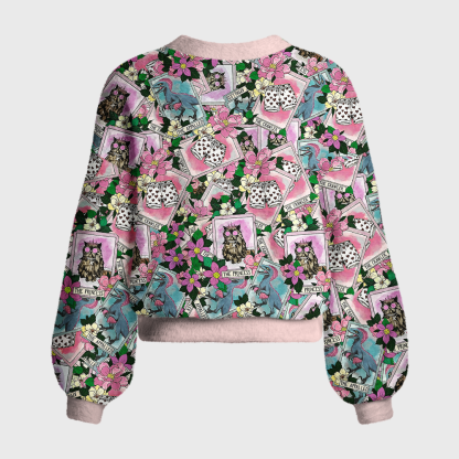 Pagewings Sci Fi Book Lover Women's Cardigan Sweater