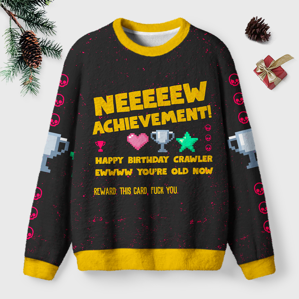 Pagewings Sci Fi Book Lover Unisex Ugly Light Knit Sweatshirt