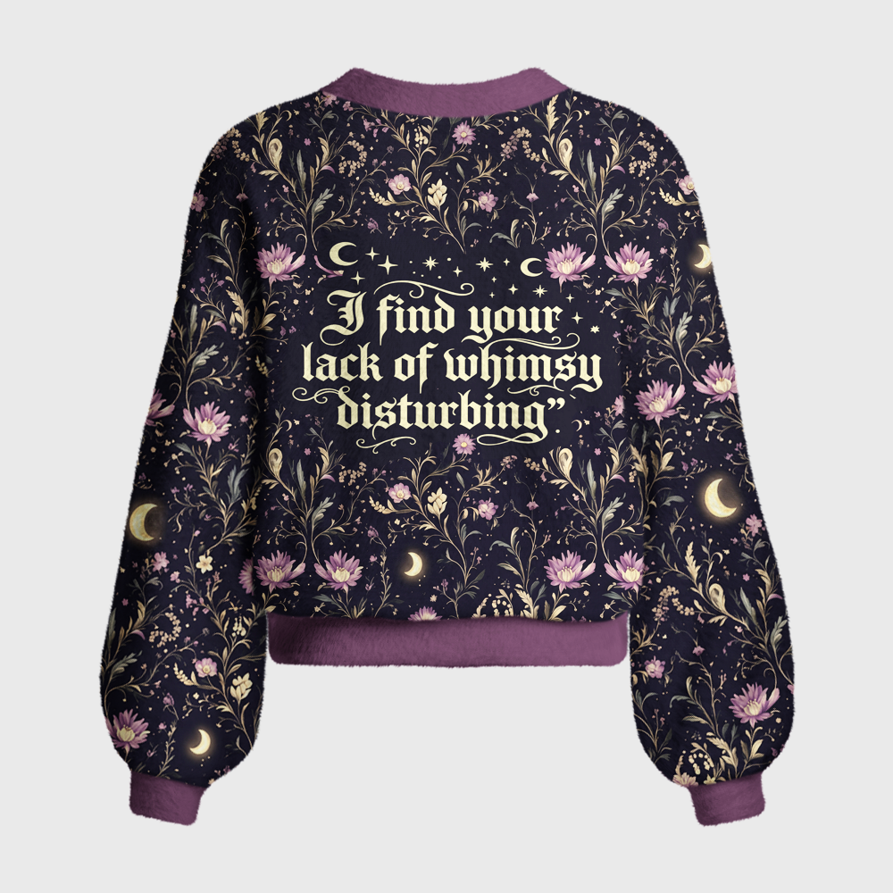 Pagewings I Find Your Lack Of Whimsy Disturbing Women's Cardigan Sweater
