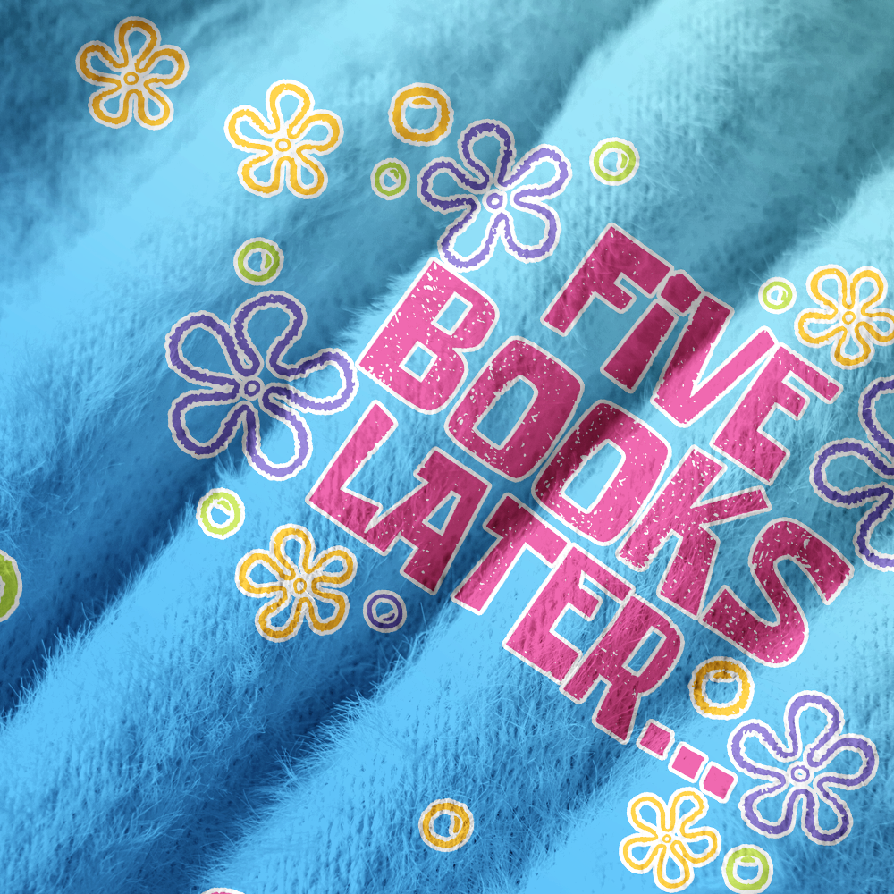 Pagewings  Book Lover Off Shoulder Ugly Knit Sweater