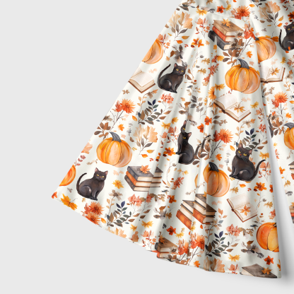 Pagewings Halloween Bookish Reading Bell Sleeve Dress