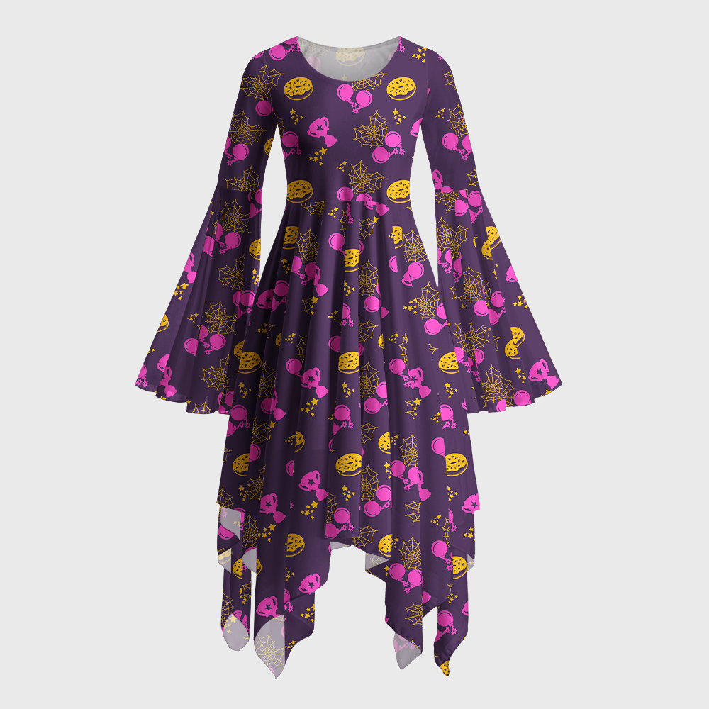 Pagewings Sci Fi Book Lover Bell Sleeve Dress