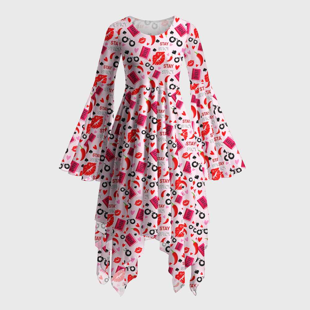 Pagewings Books Are My Love Language Bell Sleeve Dress