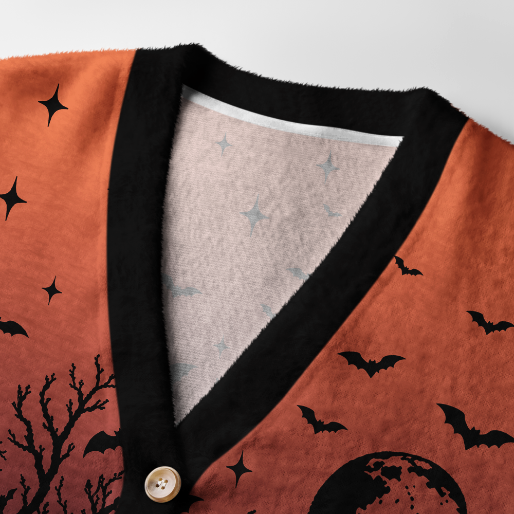 Pagewings Reading Crow Light Knit Unisex Cardigan Sweaters