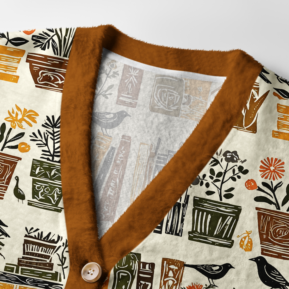 Pagewings Bookish Vibe Light Knit Unisex Cardigan Sweaters