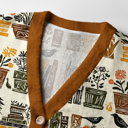 Pagewings Bookish Vibe Light Knit Unisex Cardigan Sweaters
