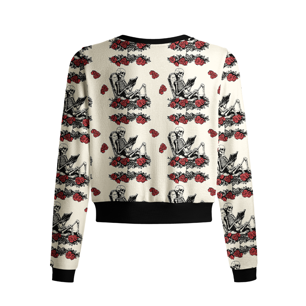 Pagewings One More Chapter Crew Neck Cardigan Sweaters