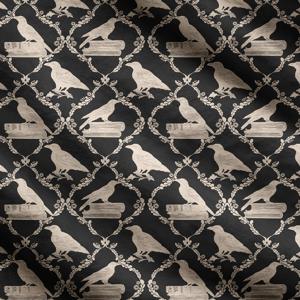 Pagewings Reading Crow Women's Cardigan Sweater