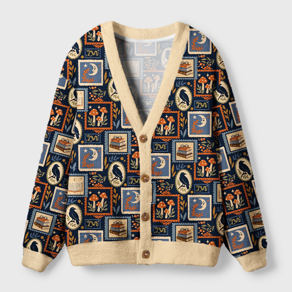 Pagewings Bookish Vibe Light Knit Unisex Cardigan Sweaters