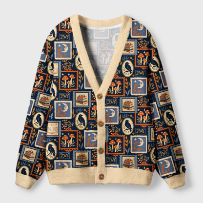 Pagewings Bookish Vibe Light Knit Unisex Cardigan Sweaters