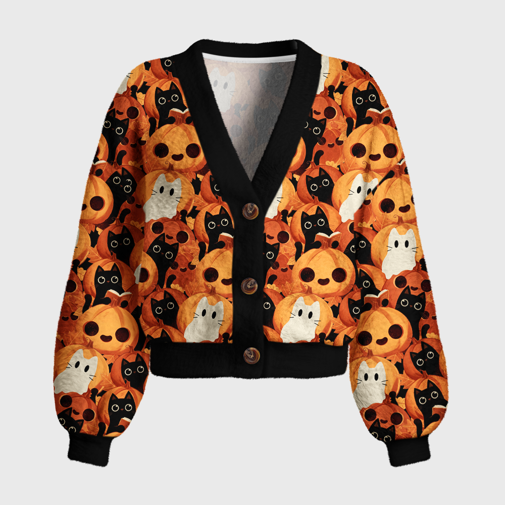 Pagewings Ghosts Love Reading Women's Cardigan Sweater