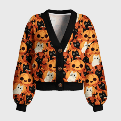 Pagewings Ghosts Love Reading Women's Cardigan Sweater