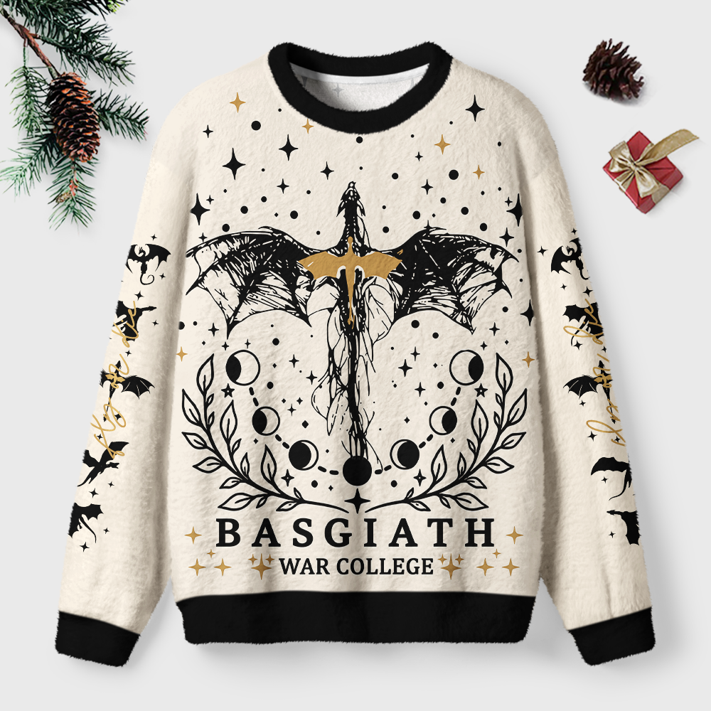 Pagewings Book Dragon Unisex Ugly Light Knit Sweatshirt