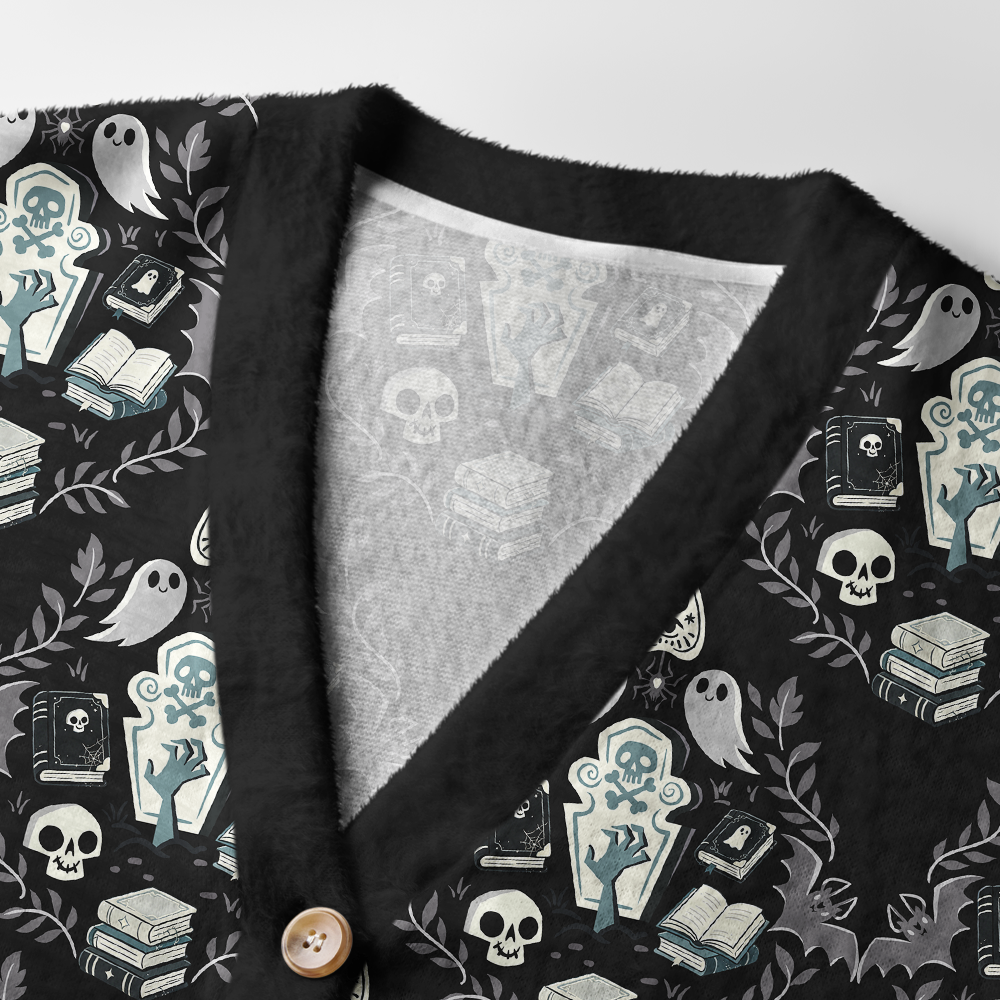 Pagewings Bookish Vibe Light Knit Unisex Cardigan Sweaters