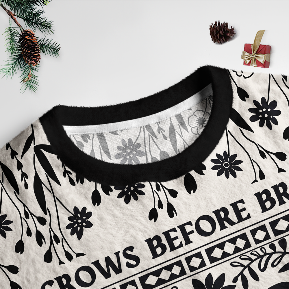 Pagewings Defend Your Local public library Unisex Ugly Light Knit Sweatshirt