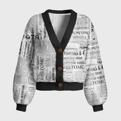 Pagewings Bookish Vibe Women's Cardigan Sweater