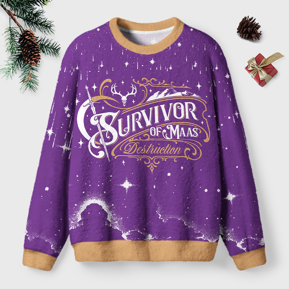 Pagewings Fantasy Bookish Unisex Ugly Light Knit Sweatshirt