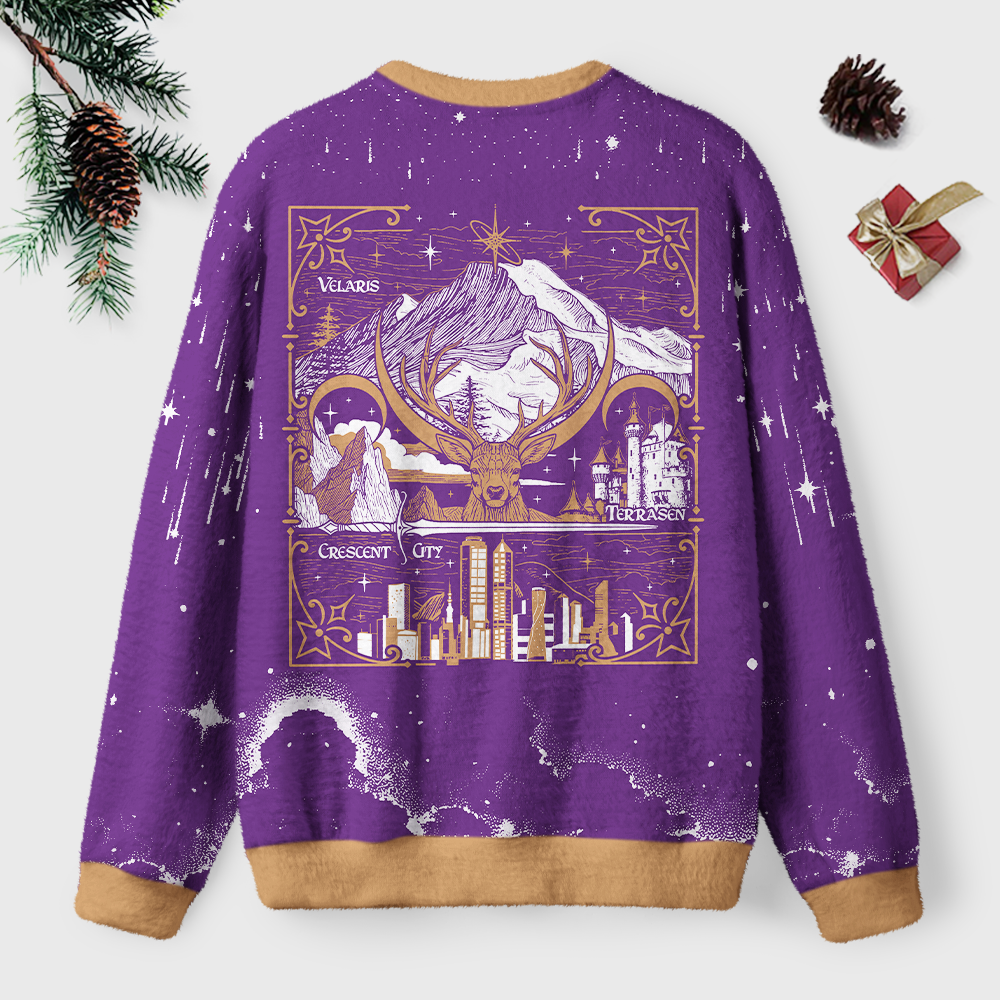 Pagewings Fantasy Bookish Unisex Ugly Light Knit Sweatshirt