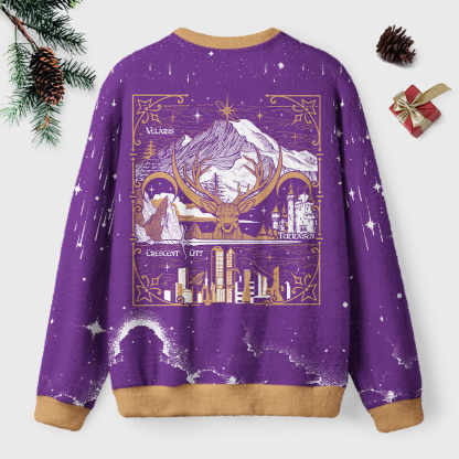 Pagewings Fantasy Bookish Unisex Ugly Light Knit Sweatshirt