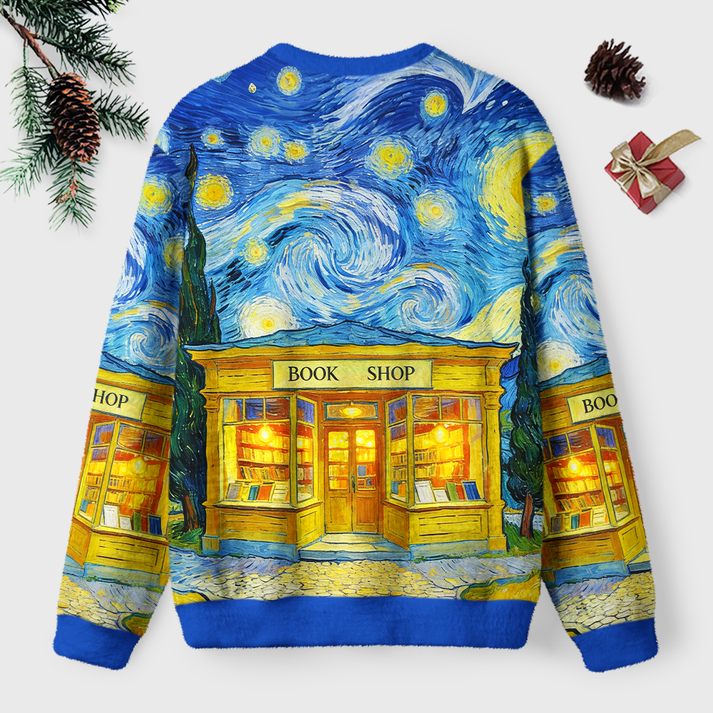 Pagewings Bookish Vibe Unisex Ugly Light Knit Sweatshirt