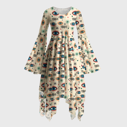 Pagewings  Book Lover Bell Sleeve Dress