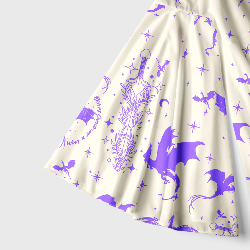 Pagewings Fantasy Bookish Bell Sleeve Dress