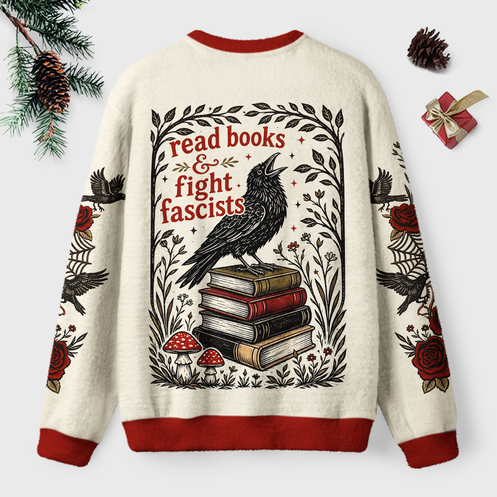 Pagewings Crow Books Unisex Ugly Light Knit Sweatshirt