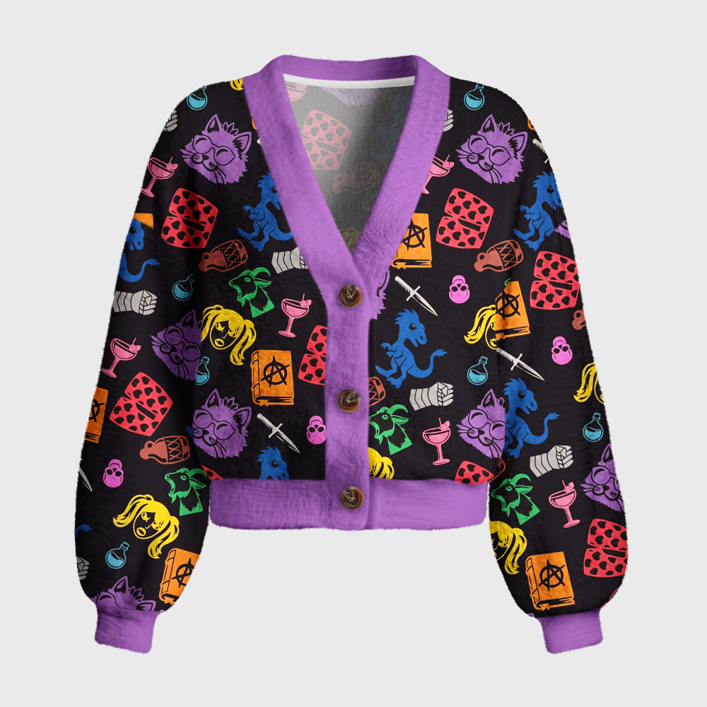 Pagewings Sci Fi Book Lover Women's Cardigan Sweater