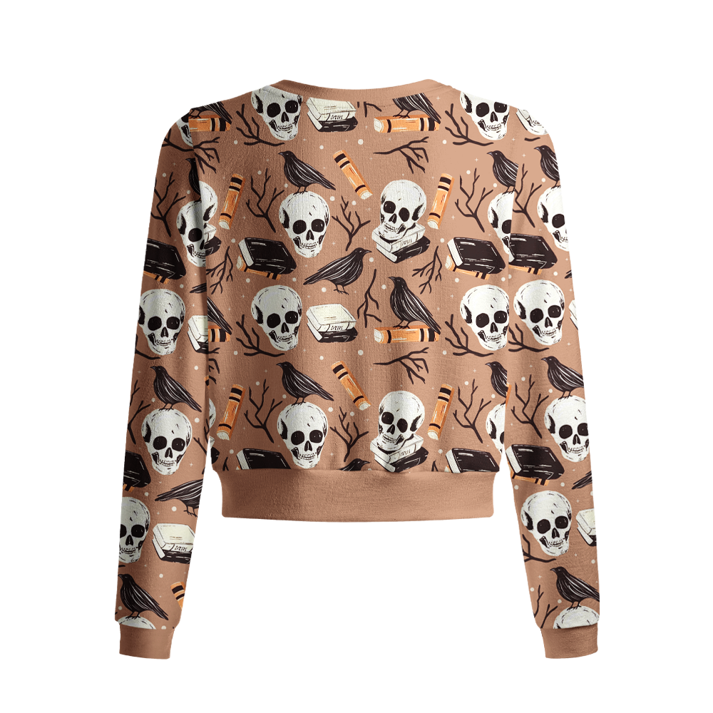 Pagewings Bookish Vibe Crew Neck Cardigan Sweaters