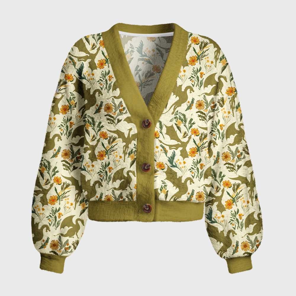Pagewings Fantasy Bookish Women's Cardigan Sweater