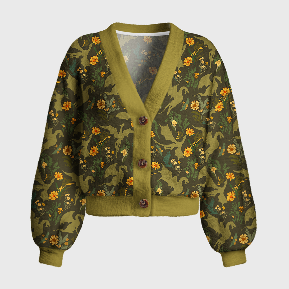 Pagewings Fantasy Bookish Women's Cardigan Sweater