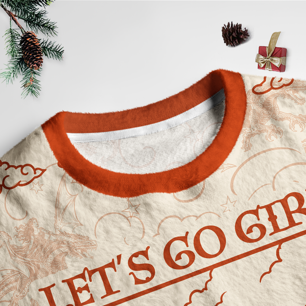 Pagewings Let's Go Girls Unisex Ugly Light Knit Sweatshirt