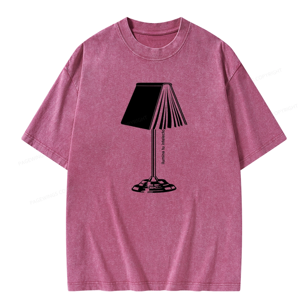 Pagewings Ilumina Tu Intelecto Unisex Washed T-shirt