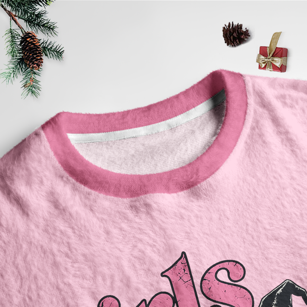 Pagewings Girls Will Be Girls Unisex Ugly Light Knit Sweatshirt