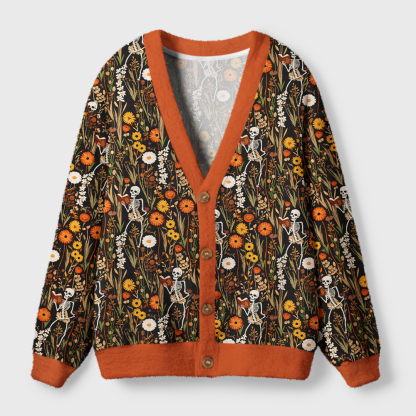 Pagewings Reading Crow Light Knit Unisex Cardigan Sweaters