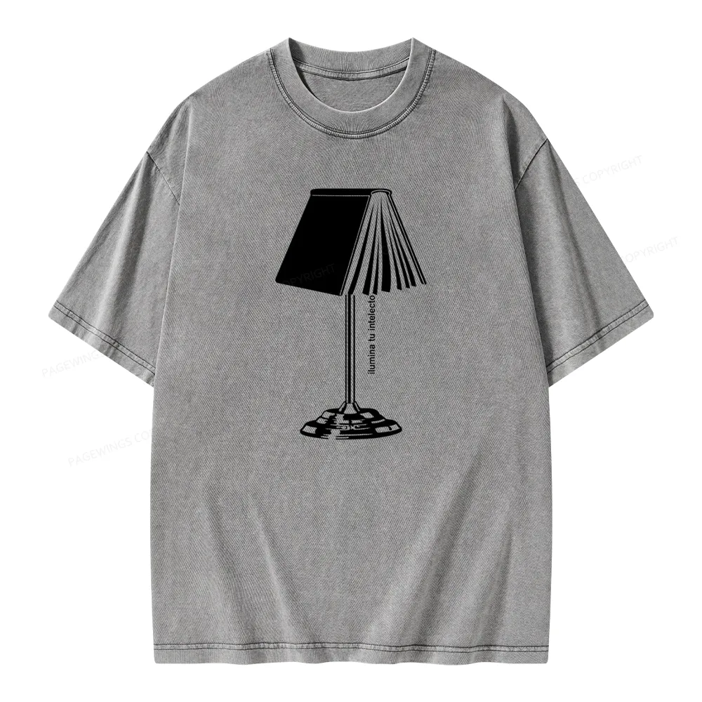 Pagewings Ilumina Tu Intelecto Unisex Washed T-shirt