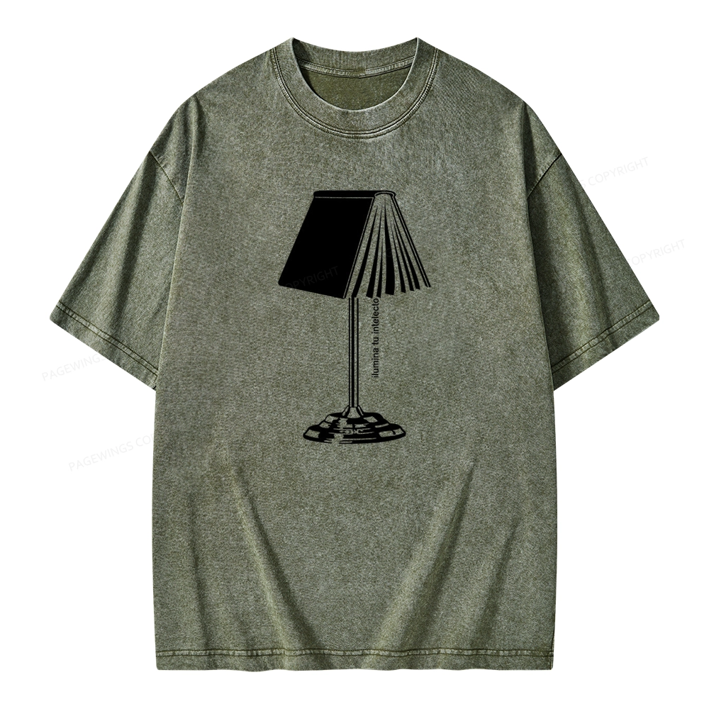 Pagewings Ilumina Tu Intelecto Unisex Washed T-shirt