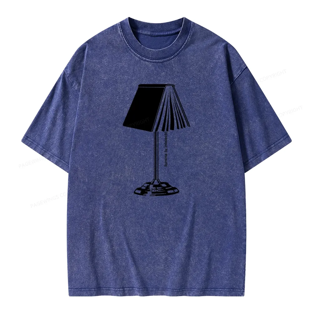 Pagewings Ilumina Tu Intelecto Unisex Washed T-shirt