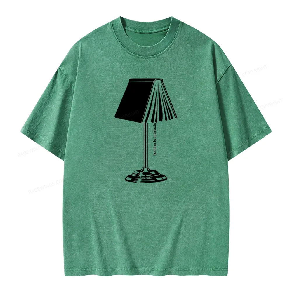 Pagewings Ilumina Tu Intelecto Unisex Washed T-shirt